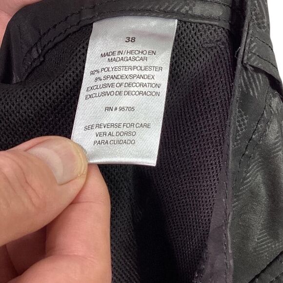 Iron Co Shorts Mens 38 Blackout Camo Stretch Performance Hybrid Cargo - Picture 11 of 11